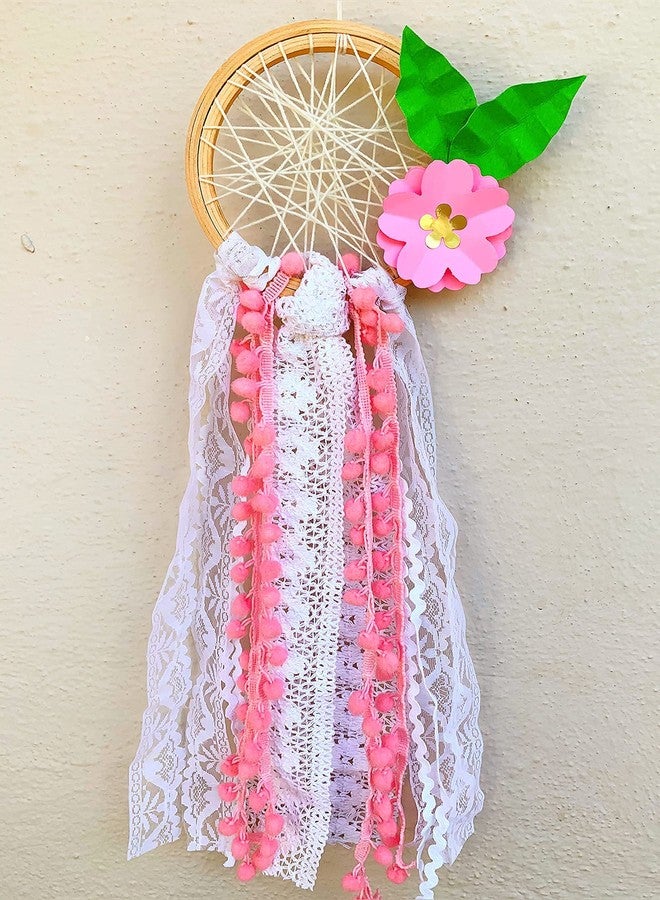 Crafted Forever DIY Dream Catcher Kit for Kids Activity 6 yrs + with All The Material, scan QR Code for YouTube Tutorial - Image 1